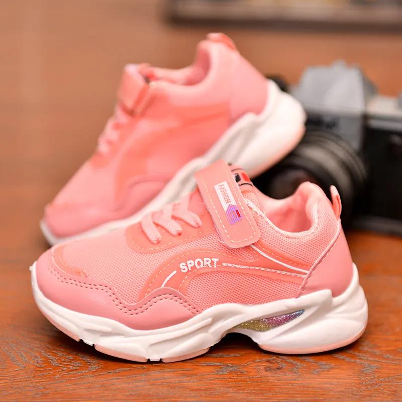 Summer and Autumn Boys Girls Fashion Sneakers Baby/Toddler/Little Kids Leather Trainers Children School Sport Shoes Soft Running Shoes