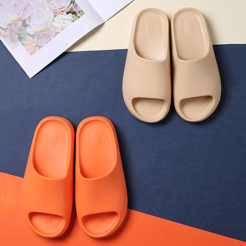 Bathroom Non-slip Slippers Thick Sole Soft Indoor Slide Sandals Casual Beach Unisex Platform Men Women Home Shoes