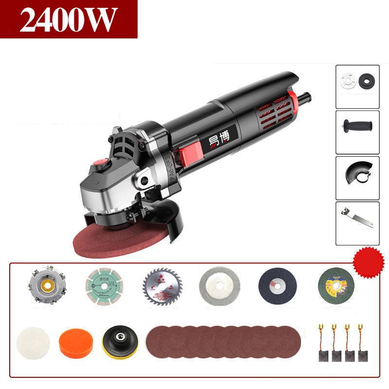 2400W Industrial Luxury Cutting Machine Set Electric Grinder Multi-function Angle Grinder Handheld Wired Polisher