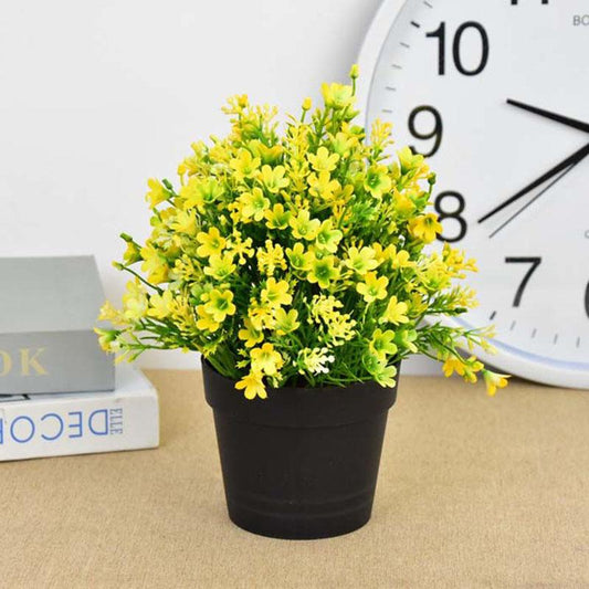 Fake Flowers  Decoration Ornaments Artificial Flowers Plastic Potted Plants Small Bonsai Living Room Interior Coffee Table Desktop Wine Cabinet