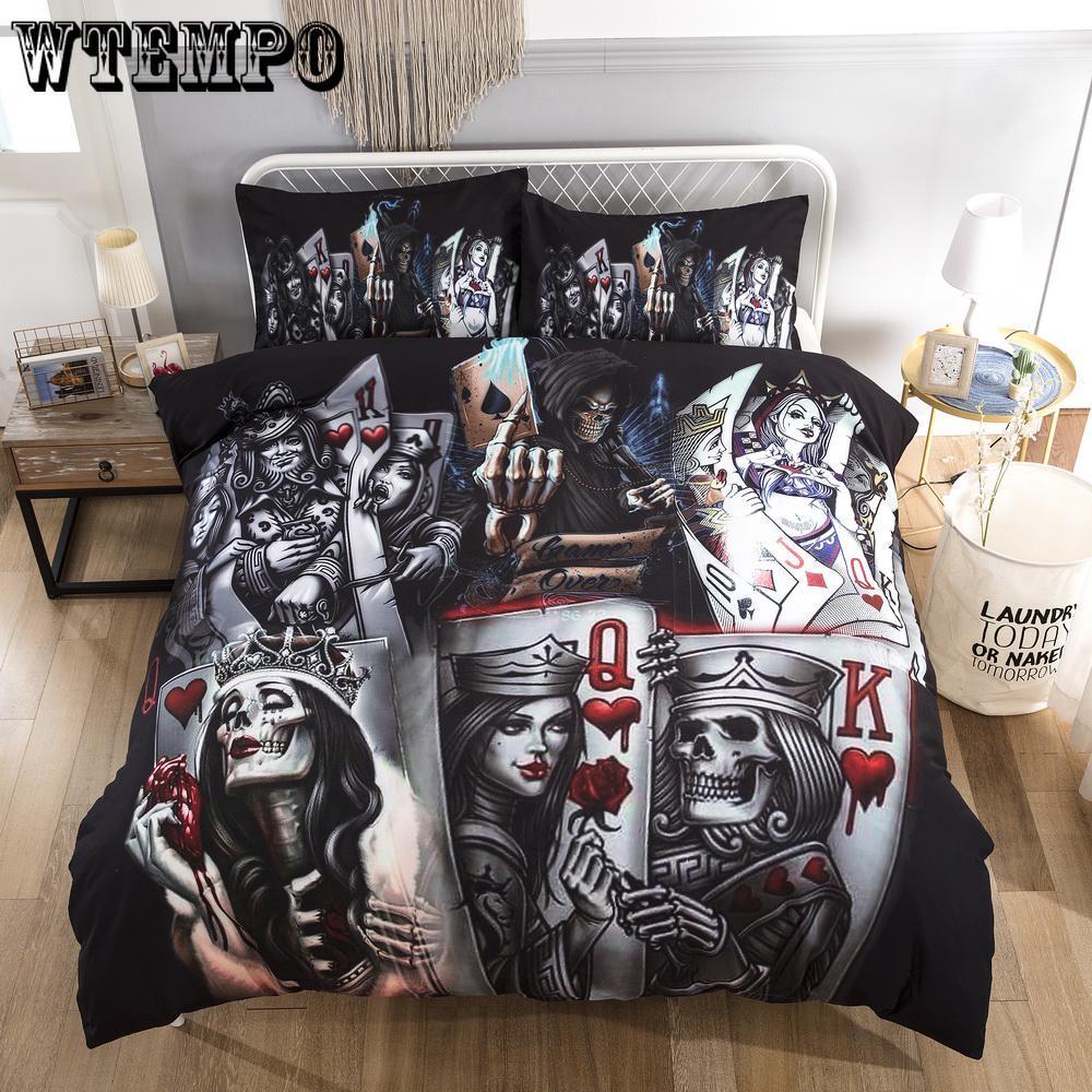 Who Is The King? Comfortable 3PCS 3D Bedding Set Duvet Cover Pillowcases Bedroom Decor