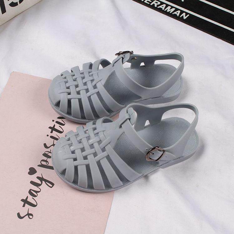 Summer Children Sandals Baby Girls Toddler Soft Non-slip Princess Shoes Kids Candy Jelly Beach Shoes Boys Casual Slippers