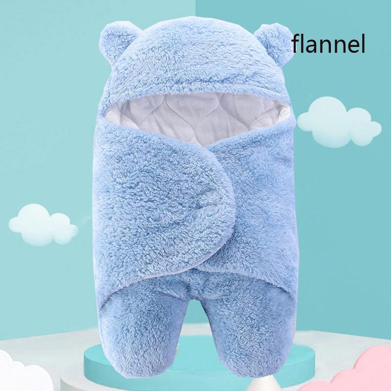 Baby Sleeping Bag Ultra-Soft Fluffy Fleece Newborn Receiving Blanket Infant Boys Girls Clothes Sleep Nursery Wrap Swaddle