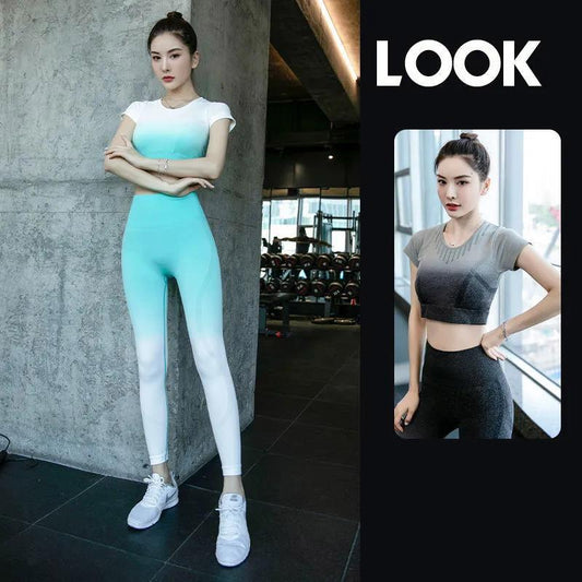 Premium Yoga Suits Sportswear Women's Suits Fitness Seamless Sports Suits Workout Clothes Long Sleeves Sports Fitness Wear