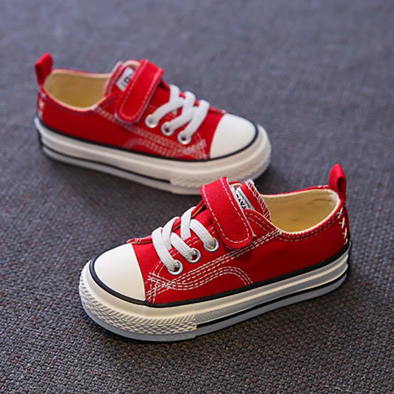 Spring Children's Canvas Shoes Boys Board Shoes Girls Casual Single Shoes Baby White Shoes