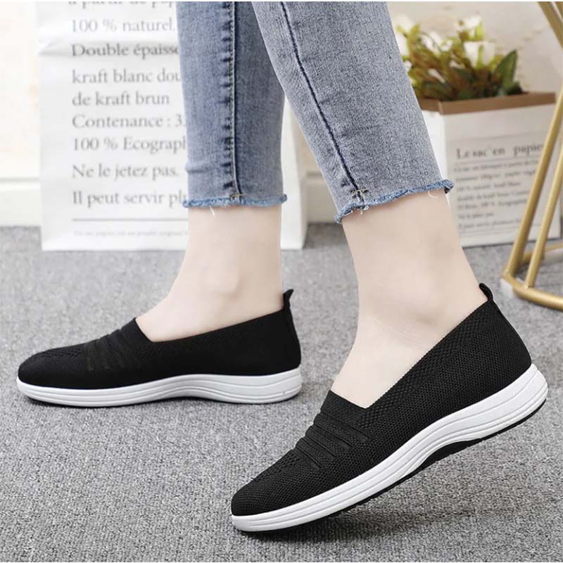 Mesh Breathable Sandals Cloth Shoes Ladies Casual Running Sneakers Non-slip Deodorant Foot Shoes