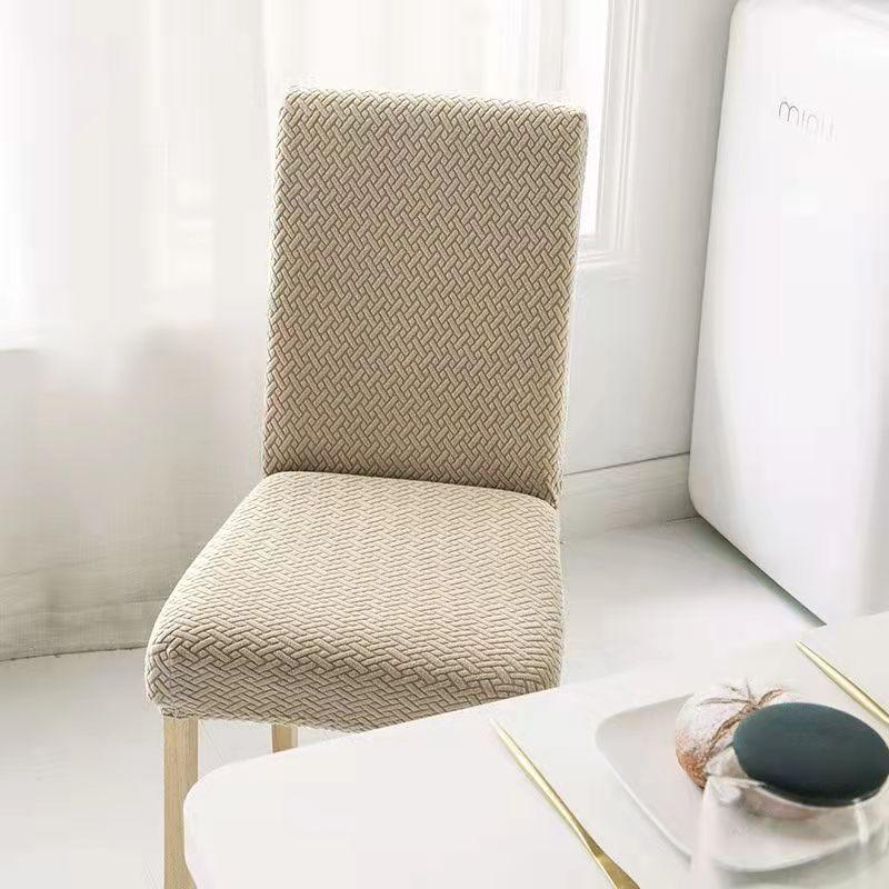 Dining Chair Cover Jacquard Spandex Slipcover Protector Case Stretch for Kitchen Chair Seat Hotel Banquet Elastic