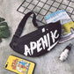 Women Man Waist Fanny Pack Belt Travel Bag Purse Chest Pouch Bullet Pack Street Style Letter Printed Bag