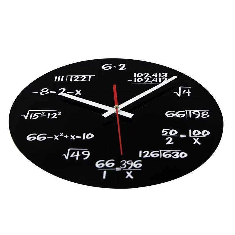 Clocks and Watches Wall Clocks Creative Mathematics Formula Fashion Living Room Personality Acrylic Quartz Clock Simple Modern Clock Mute Wall Clock