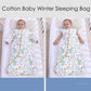 Baby Organic Sleeping Bag Detachable Long Sleeve Wearable Blanket Envelope Winter Warm Girls Boys Clothes Bedding Quilt