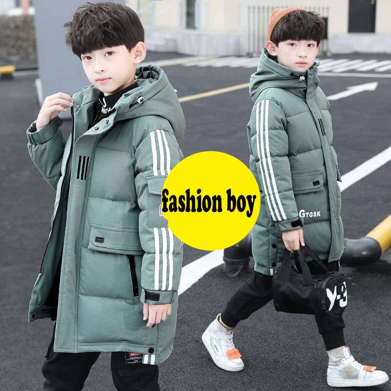 Boys Jackets Winter Down Coat  Boys Outerwear Clothing for Children Warm Coat Boys Hooded Jacket