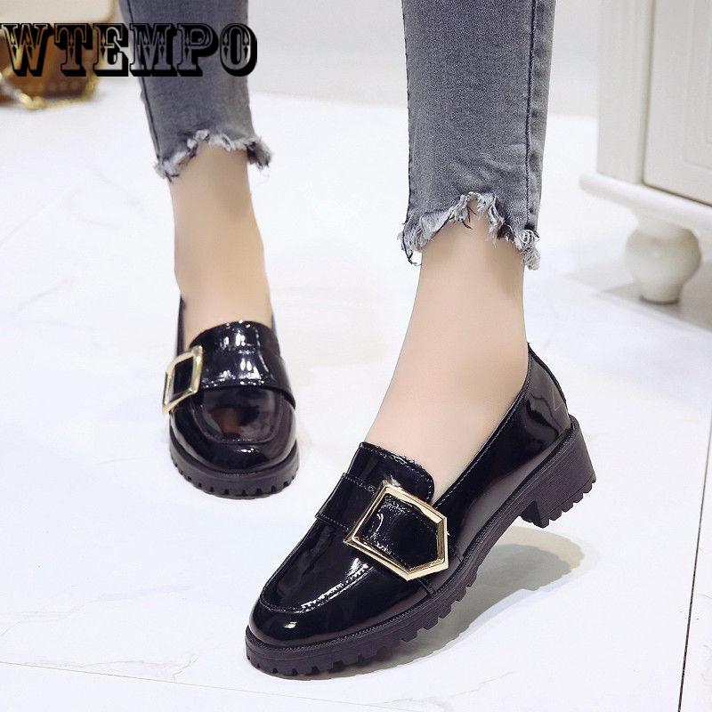 Metal Rivets  Shoes Woman Thick Heel Pumps Med High Heels Mules Shoes