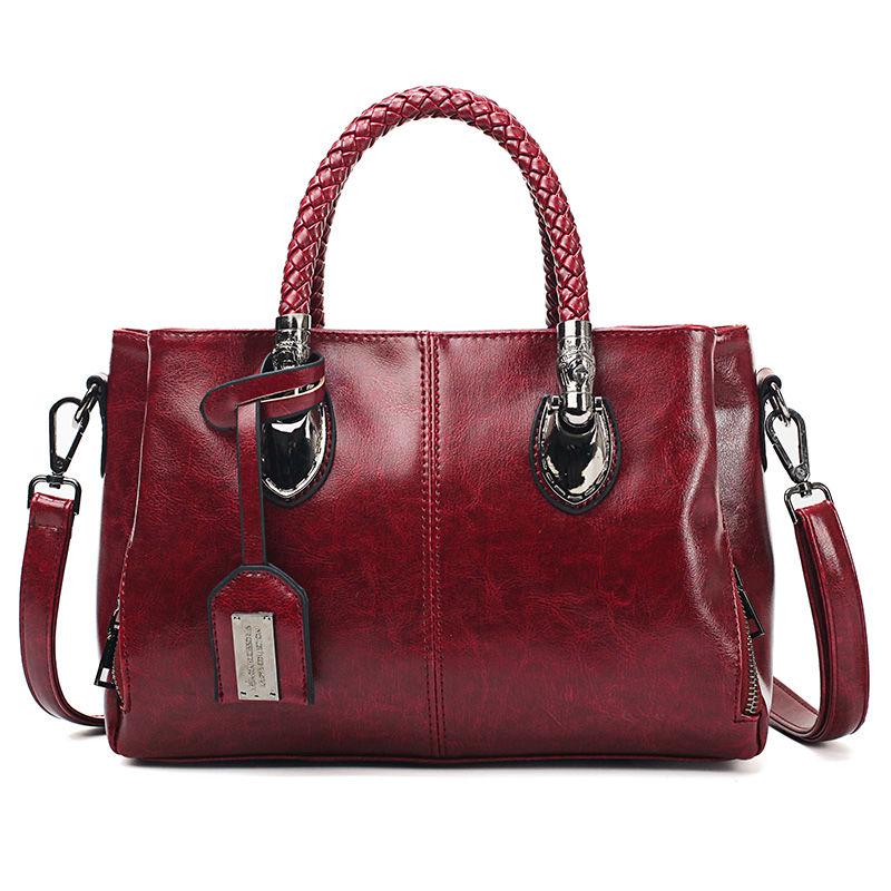 Shoulder Handbag Trendy wild Woman bag Patent leather bag Big capacity European and American style