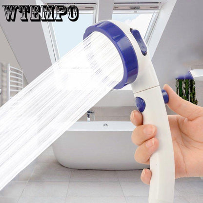 Shower Head Bath ABS Chrome Water Saving Pressure Universal Handheld Shower Head