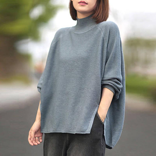 Soft Cashmere Sweater Design Slim Basic Bottoming Shirt Solid Color Plus Size Pullovers