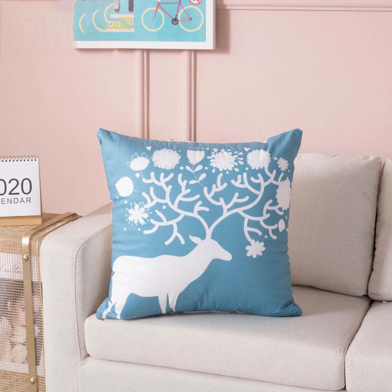 Cartoon Pillow Living Room Sofa Cushion Cover Car Office Waist Support Nap Pillow Bedside Back Cushion