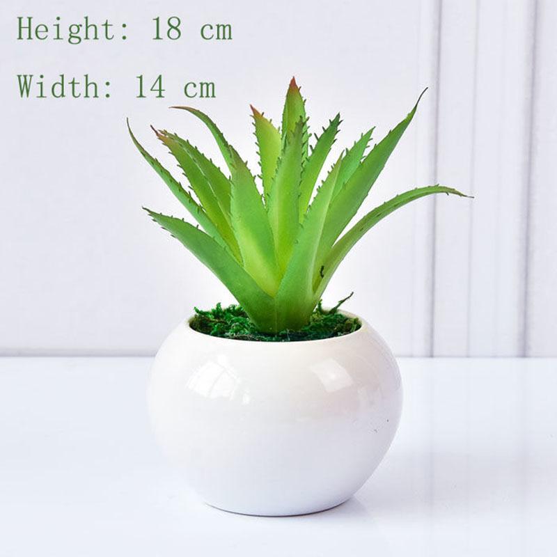 Mini Potted Ornaments Creative Simulation Succulents Bonsai Ceramic Pots Succulent Desktop Decorations