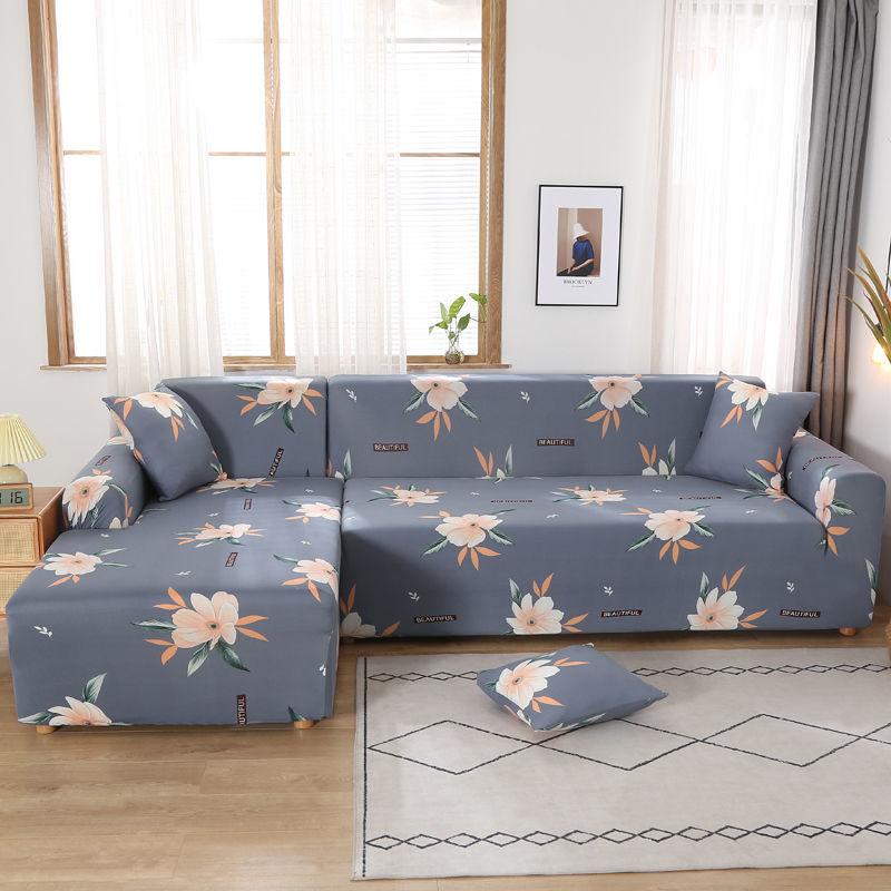 1-4 Seat Sofa Cover All-inclusive Universal Cover Fashion Printed Stretch Universal Sofa Cover Cover Leather Sofa Cushion Towel Full Cover Cloth