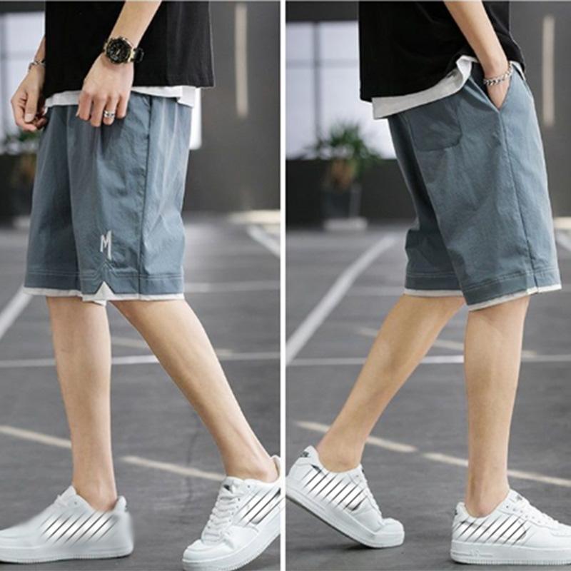 Workwear Casual Shorts Men's Running Summer Sports Five-point Pants Thin Pants Large Size Ice Silk Shorts Trend