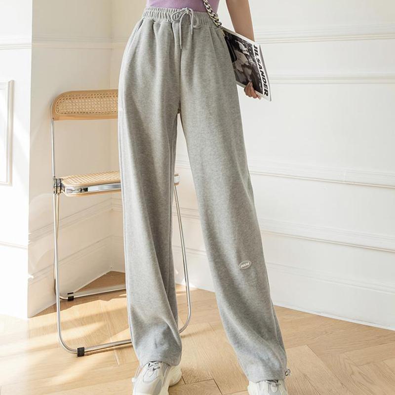 Fried Street American Loose Sports Sweatpants Women's Loose Casual Leggings Pants Summer Thin High Waist Thin Harem Pants