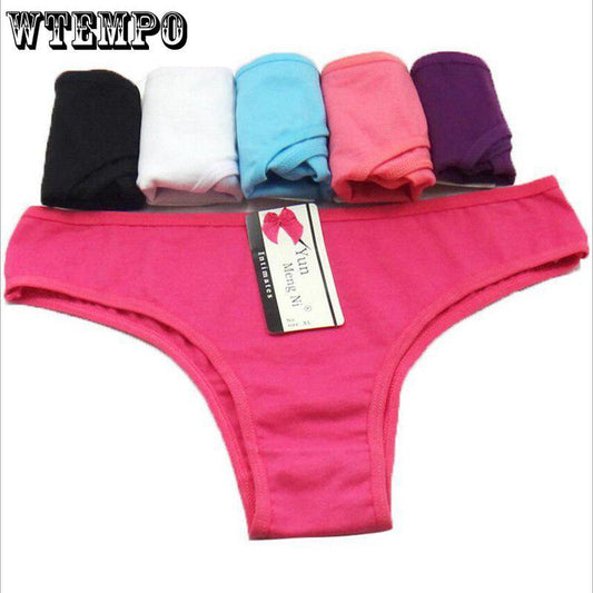 6 Pcs/Lot Brand Panties Cotton Underwear Girl Briefs Sexy Lingerie Underpants Ladies Panty