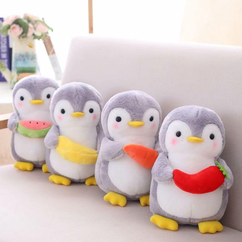 Lovely Little Penguin Doll Soft Plush Cute Toy Fruit Penguin Doll Kids Sleep Plush Doll Children's Birthday Gift