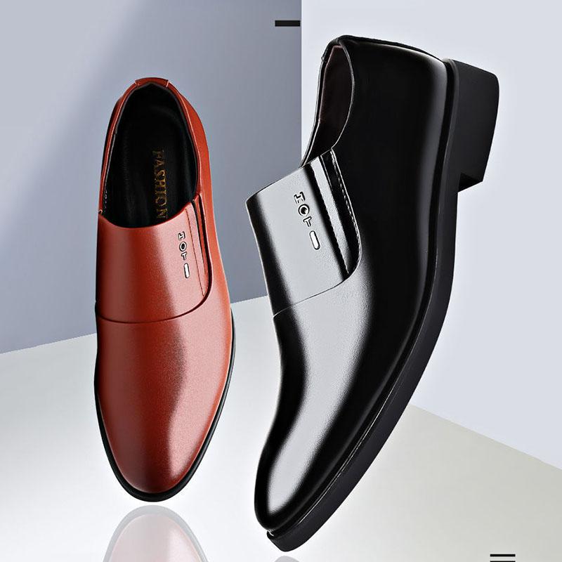 Men's Shoes Spring and Summer Casual Single Shoes Business Formal Wear Leather Shoes Casual Men's Korean Single Shoes Wedding Shoes