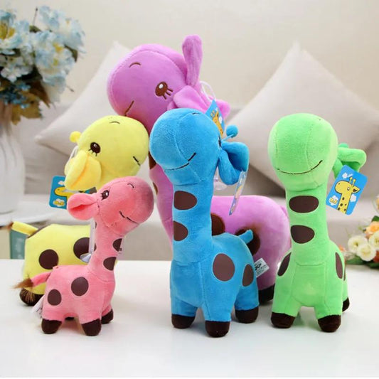 Lovely Colorful Little Giraffe Fawn Sika Deer Cute Plush Doll Soft Plush Toys Children's Birthday Gift