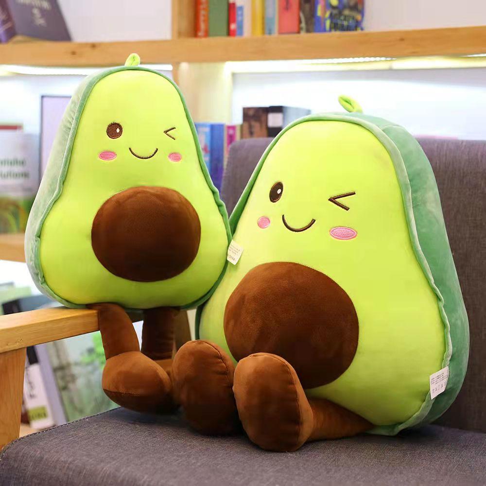 Avocado Plush Toy Throw Pillow Fruit Stuffed Hugging Gifts for Kids Girl Boy and Friends