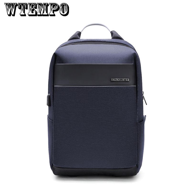 PU Leather Men's Shoulder Bags Fashion Travel Backpack Men Business Laptop Backpack School Boys Bag