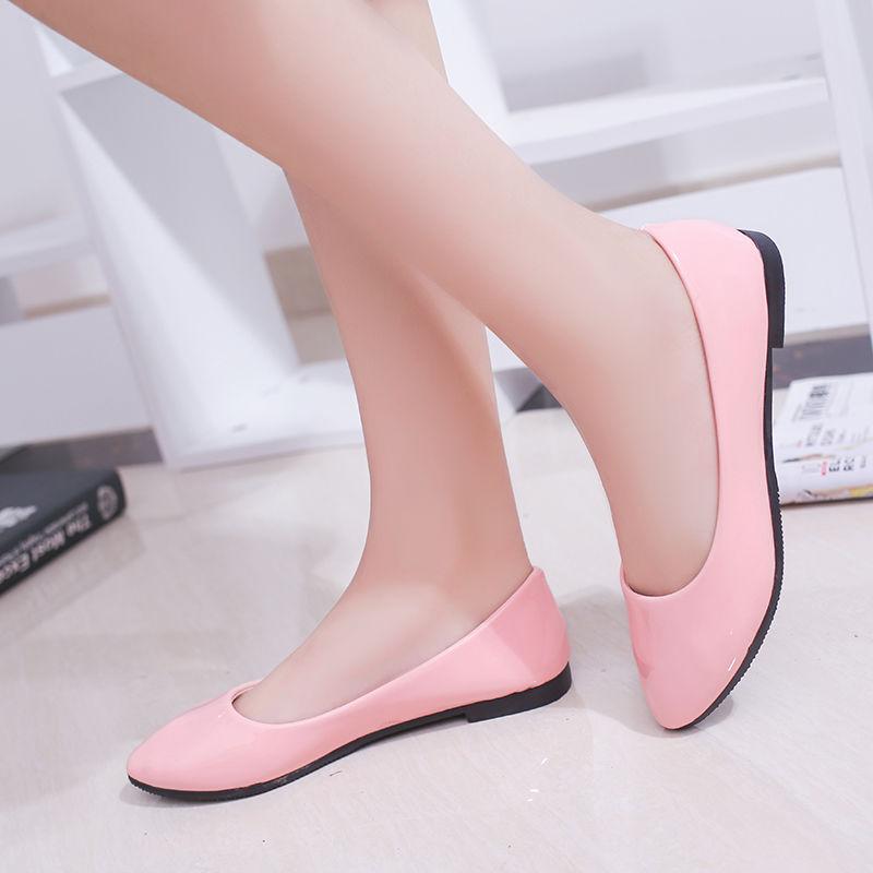 Spring Flat Shoes Leisure Slip on Loafers Four Seasons Women's Flat Shoes Comfortable Loafer Shoes Pu Leather Moccasins