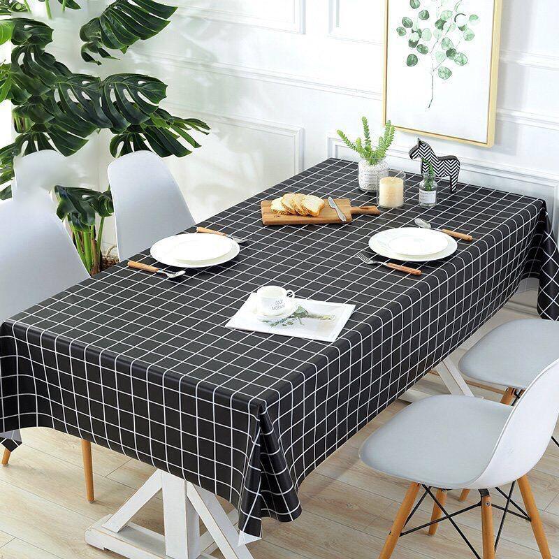 Nordic Table Cloth Waterproof, Oil-proof and Scald-proof Disposable Rectangular Pvc Coffee Table Cloth Table Mat Cloth Desk Table Cloth