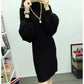 Autumn and Winter Half-high Collar Sweater Lantern Sleeve Casual Jacket Slim Knit Young Women's Top