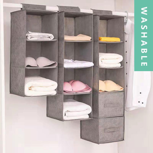 3/4/5 Layers Organizer Drawer Type Shelves Hanging Wardrobe Shoe Garment Organiser Storage Clothes Organizer Shelves Organizadores