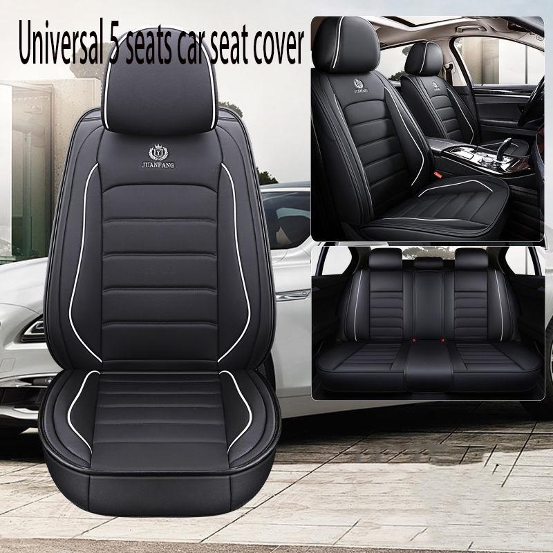 Car Seat Cover Universal 5 set Auto Seat Cushion Leather 5 seats Universal Car seat cover Waterproof