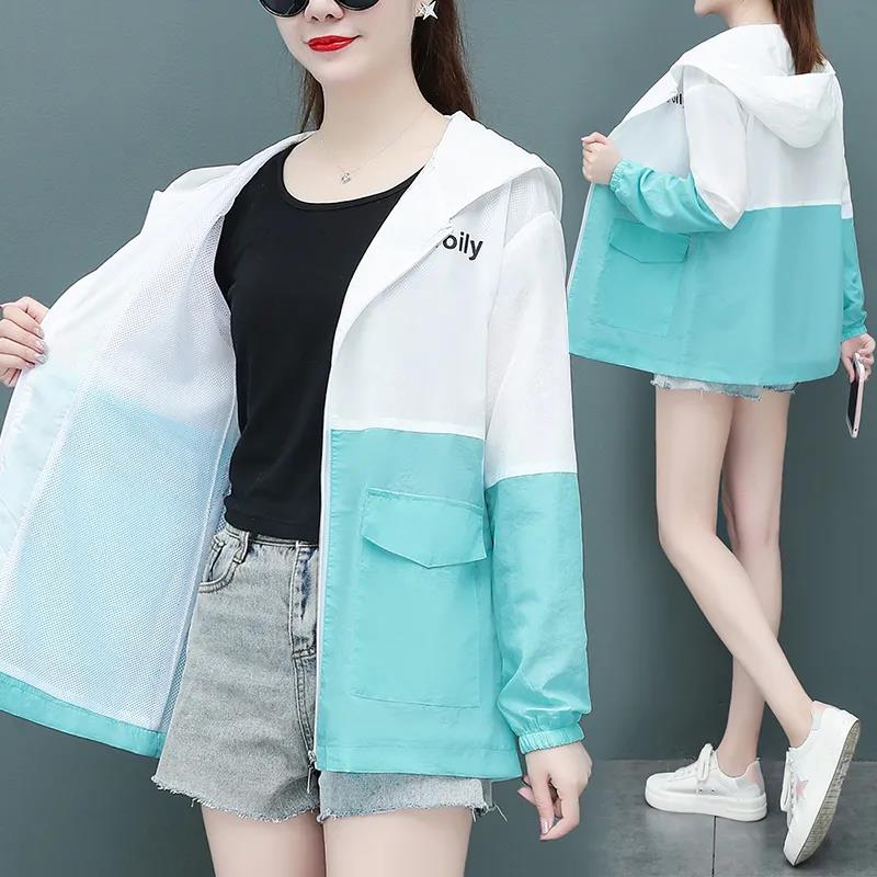 Sun-Proof Clothing Women's UV Summer New 2021 Anti-Ultraviolet All-Match Sun Protection Clothing Female Coat Jacket Hooded Top