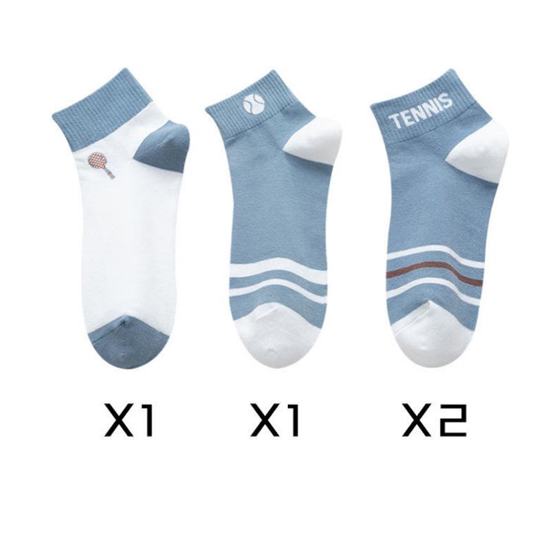 Socks Men's Socks Cotton Pure Summer Thin Breathable Deodorant Sports Mid-tube Socks Ins Tide Short Summer