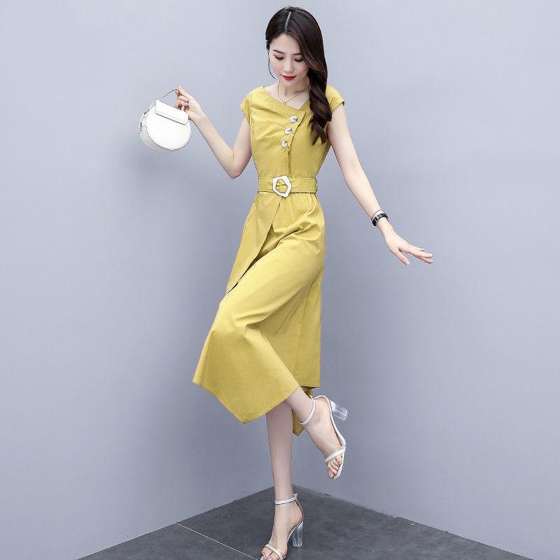 Dress Female Light Mature Wind Waist Was Thin Temperament Dress French Long Skirt Ladies Waist Dress Elegant Temperament Long Skirt