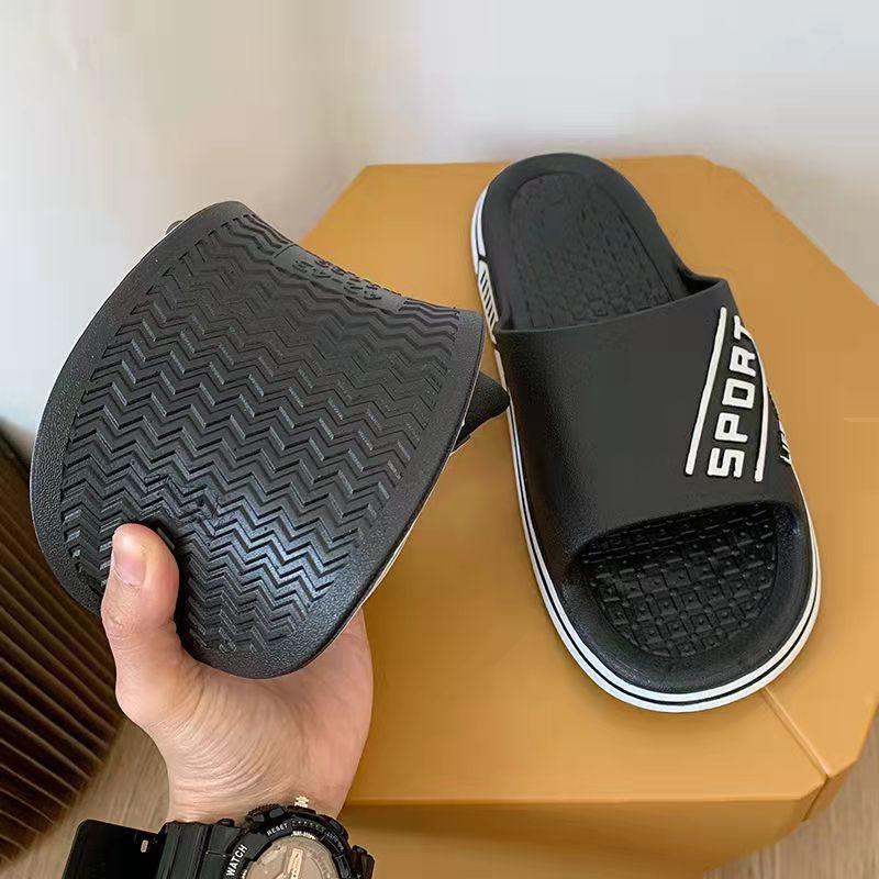 Men's and Women's Same Summer Slippers Wear Non-slip Home Bath Sandals Soft Bottom Simple Slippers Flip Flops