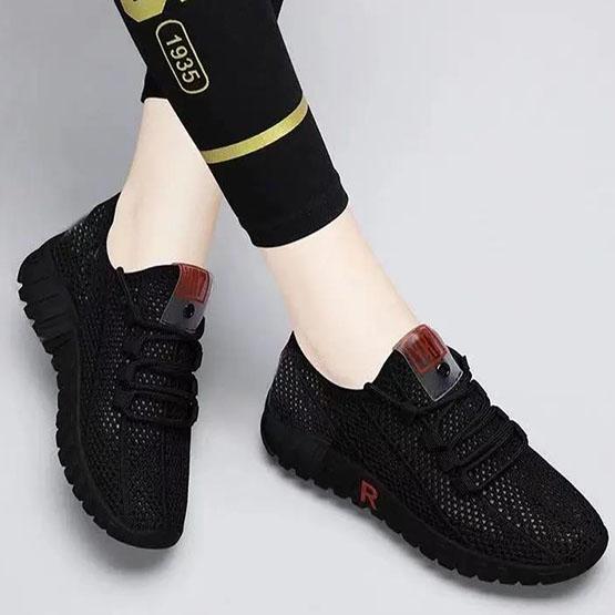 Women's Breathable Sneakers Casual Flat Shoes Female Soft Sole Lightweight Shoes Non Slip Versatile Sports Sneakers