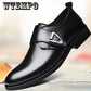 Leather shoes breathable soft bottom business shoes casual shoes large size shoes men's increased