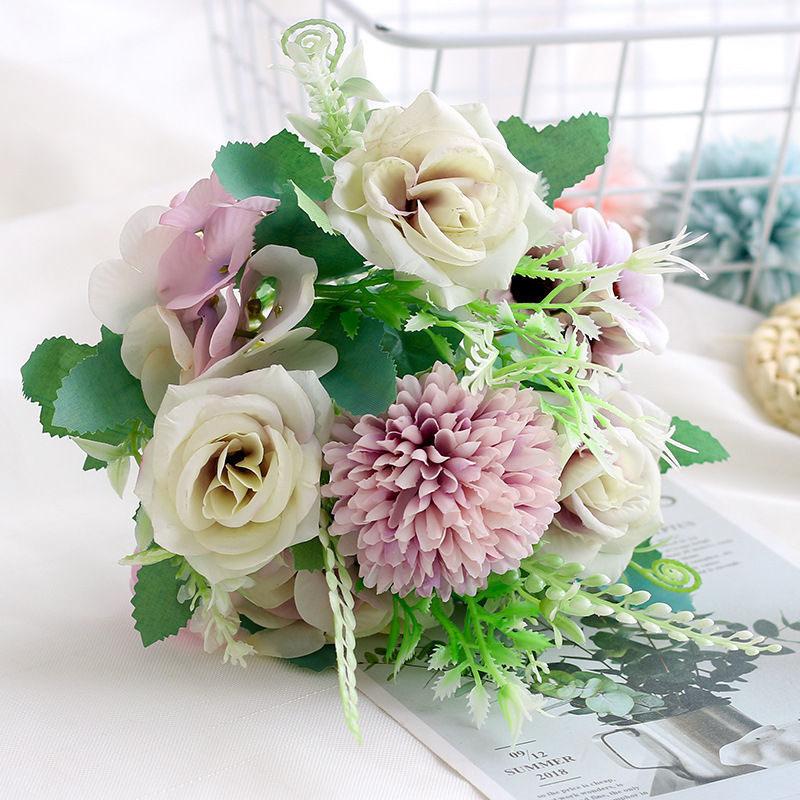 Nordic Simulation Flower Living Room Decoration Home Decoration Decoration Table Flower Fake Flower Floral Set Table Flower Bouquet