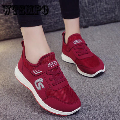 Breathable Fashionable Women Lady Sport Running Shoes Mesh Cloth Sneakers