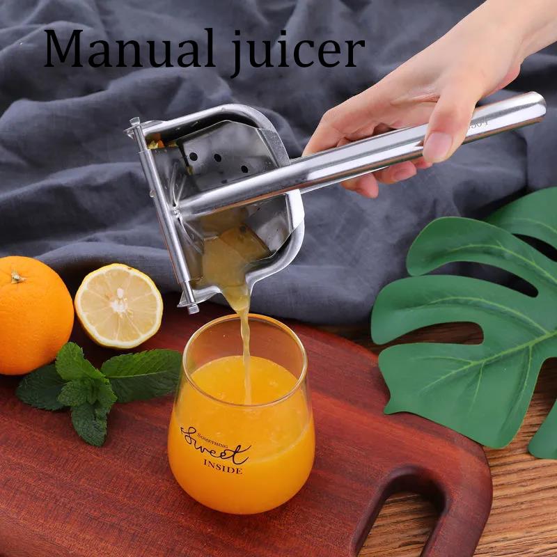 Manual Juice Squeezer Stainless Steel 304 Hand Pressure Orange Juicer Pomegranate Lemon Squeezer Kitchen Accessories