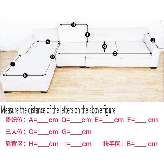 Sofa Cover for Living Room Soft Non-slip L Shaped Slipcover Modern Corner Sofa Covers 1-4 Seats