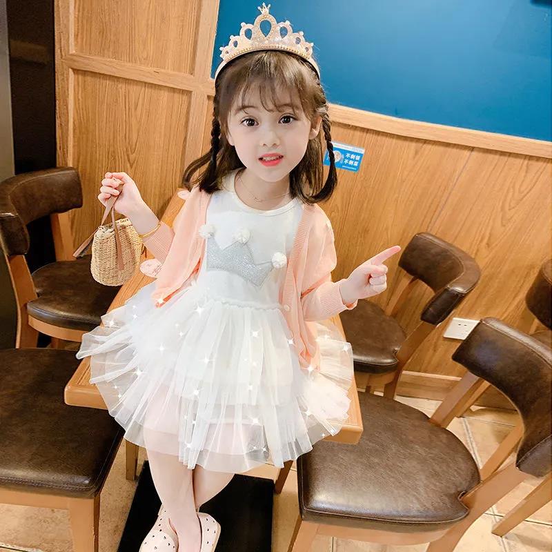 Girls Dress Summer Children Cake Dress Super Western Princess Dress Fairy Net Gauze Dress