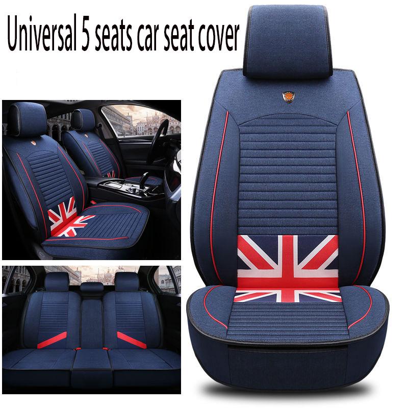 Auto Seat Cushion Leather 5 seats Universal Car seat cover Waterproof Car Seat Cover Universal 5 set