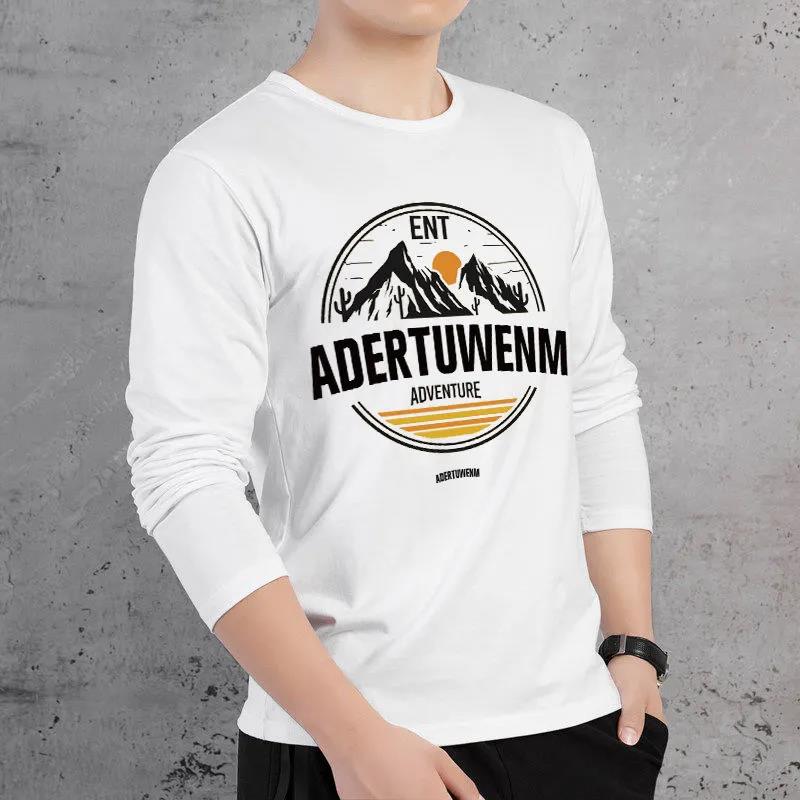 Autumn Men's Long-sleeved T-shirt Youth Round Neck Bottoming Shirt Plus Size Men's Top T-shirt