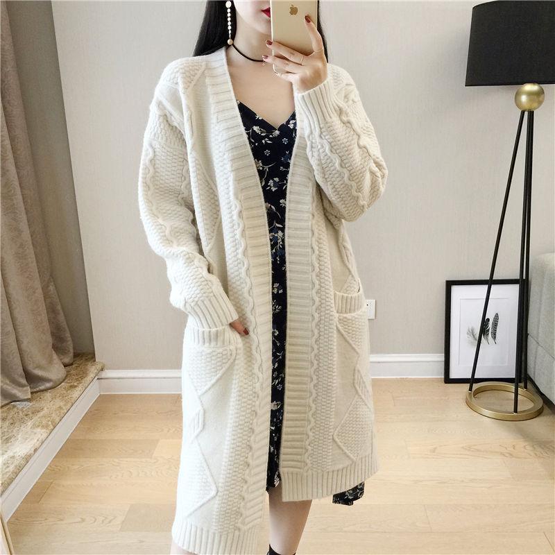 Cardigan Long Sleeve Knitted Sweater Women Casual Sweters Women Invierno 2019 Loose Cardigan Mujer