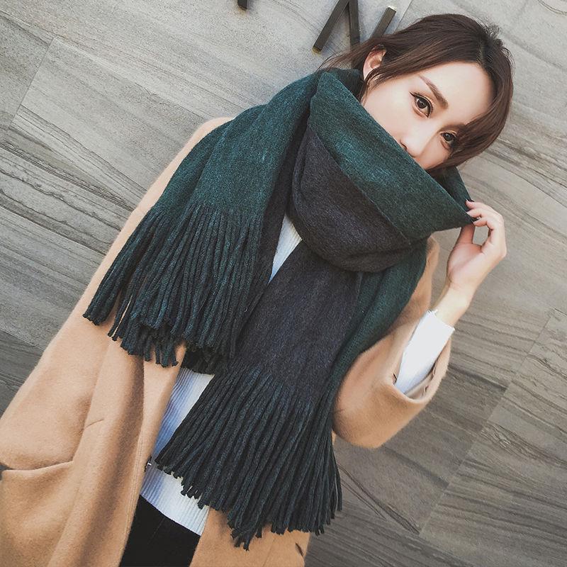 Women Cashmere Scarves with Tassel Soft Warm Lady Girls Wraps Long Scarf Female Shawl